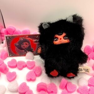 Baby Three Walonglong Dragon Plush – Luna (Black Dragon)🐉